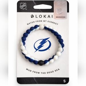 NWT Lokai Tampa Bay Lightning NHL Bracelet Small Blue White